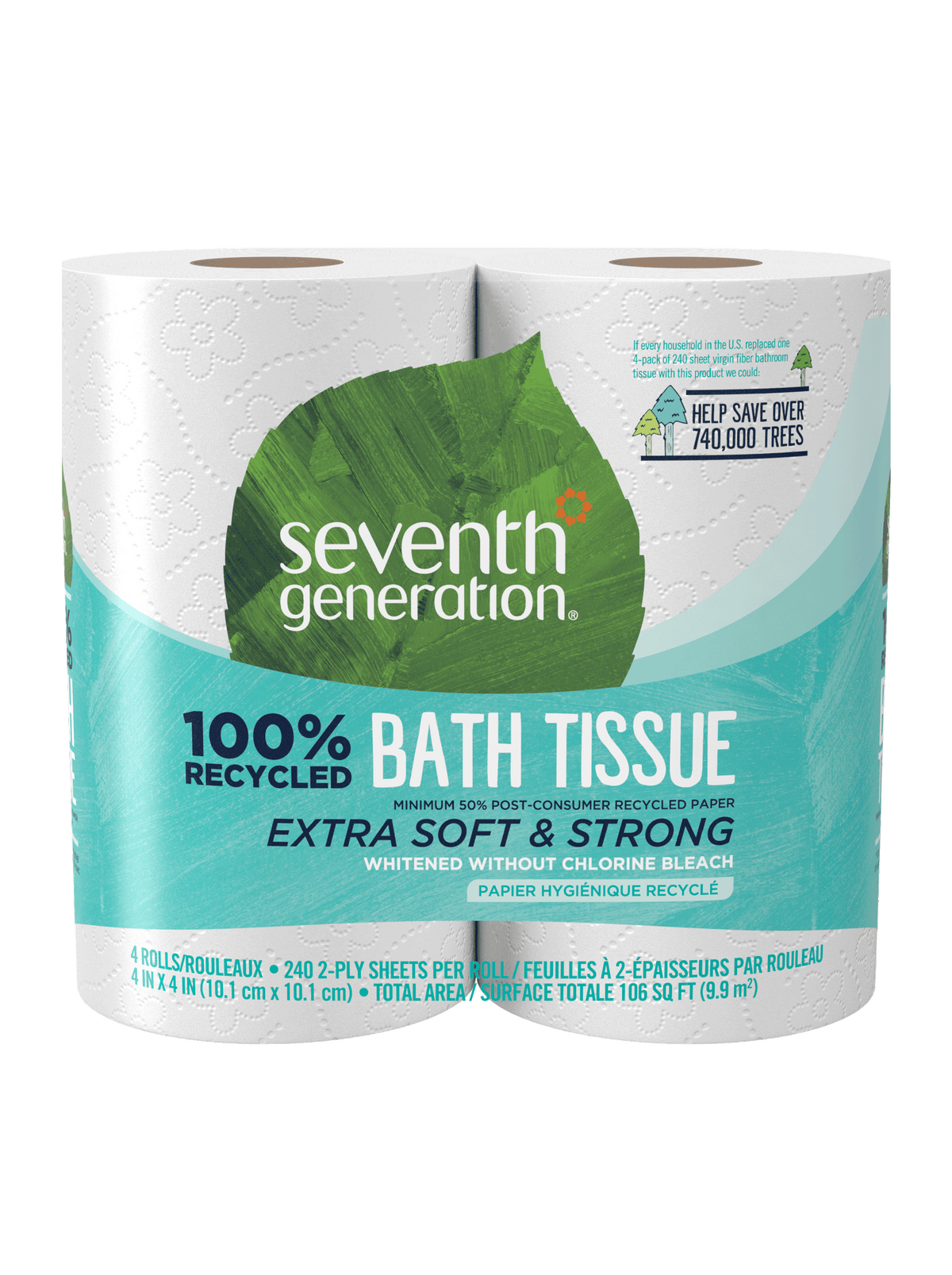 100% Recycled Bathroom Tissue 2-ply