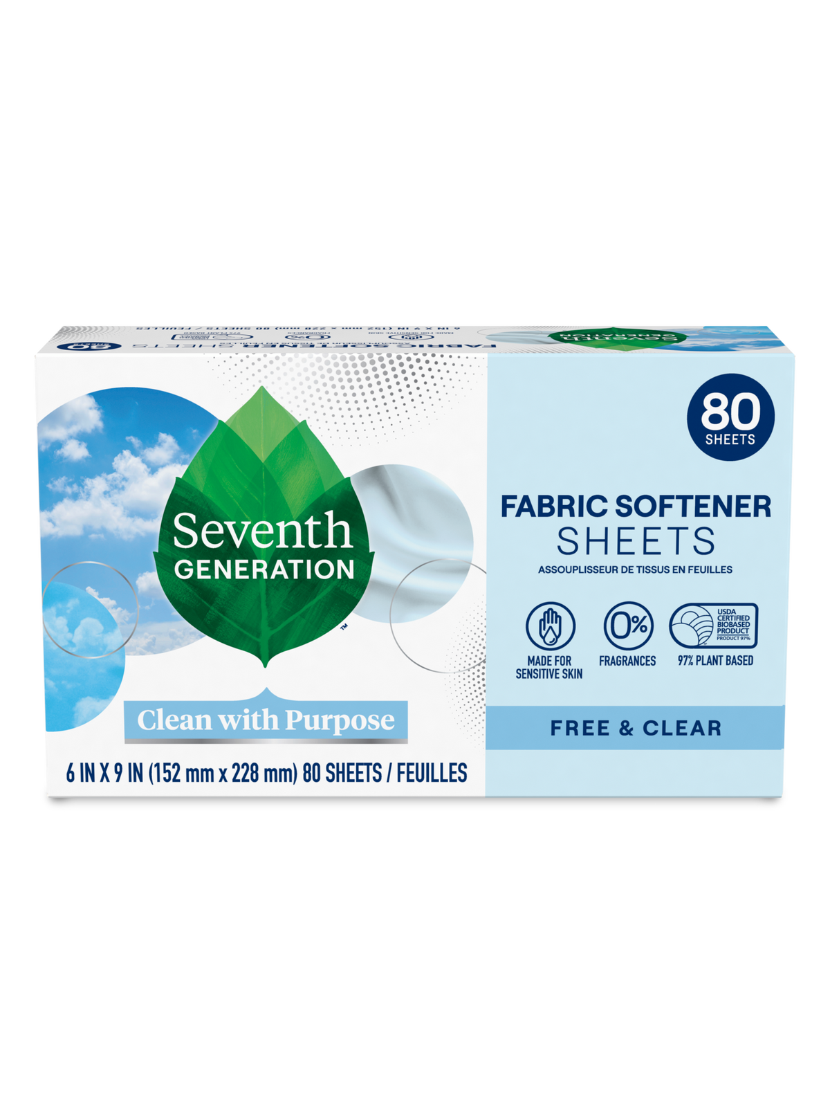 Fabric Softener Sheets - Free & Clear